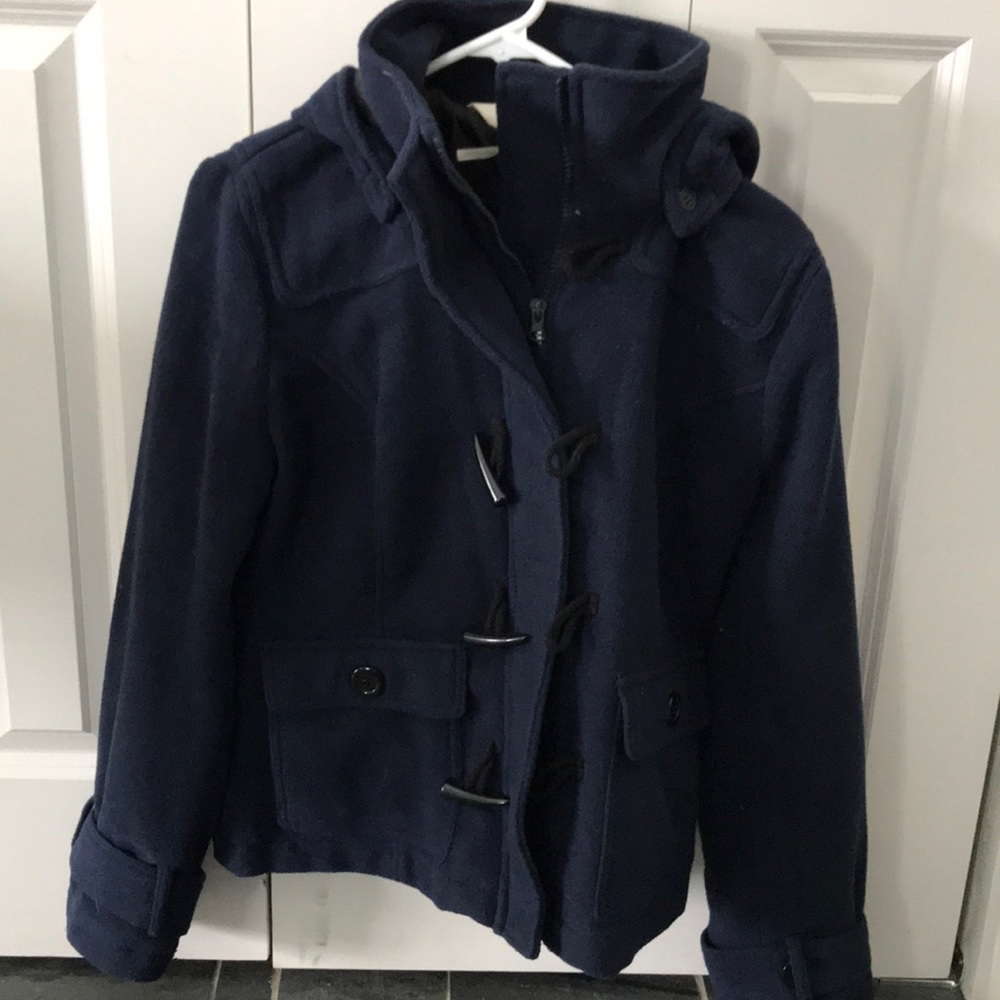 Navy blue toggle jacket size large